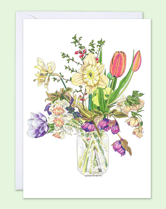 Vivid Cottage - First of Spring - card