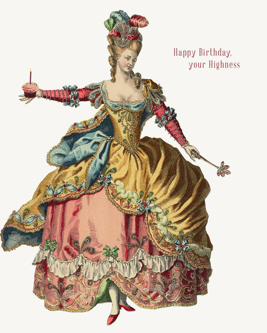 P. Flynn Design / Phun House - Happy Birthday Your Highness • 5x7 Greeting Card
