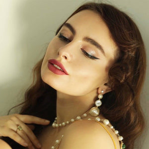 Lovett & Co - Cordelia Swarovski ®️ Crystal and Pearl Drop Earrings