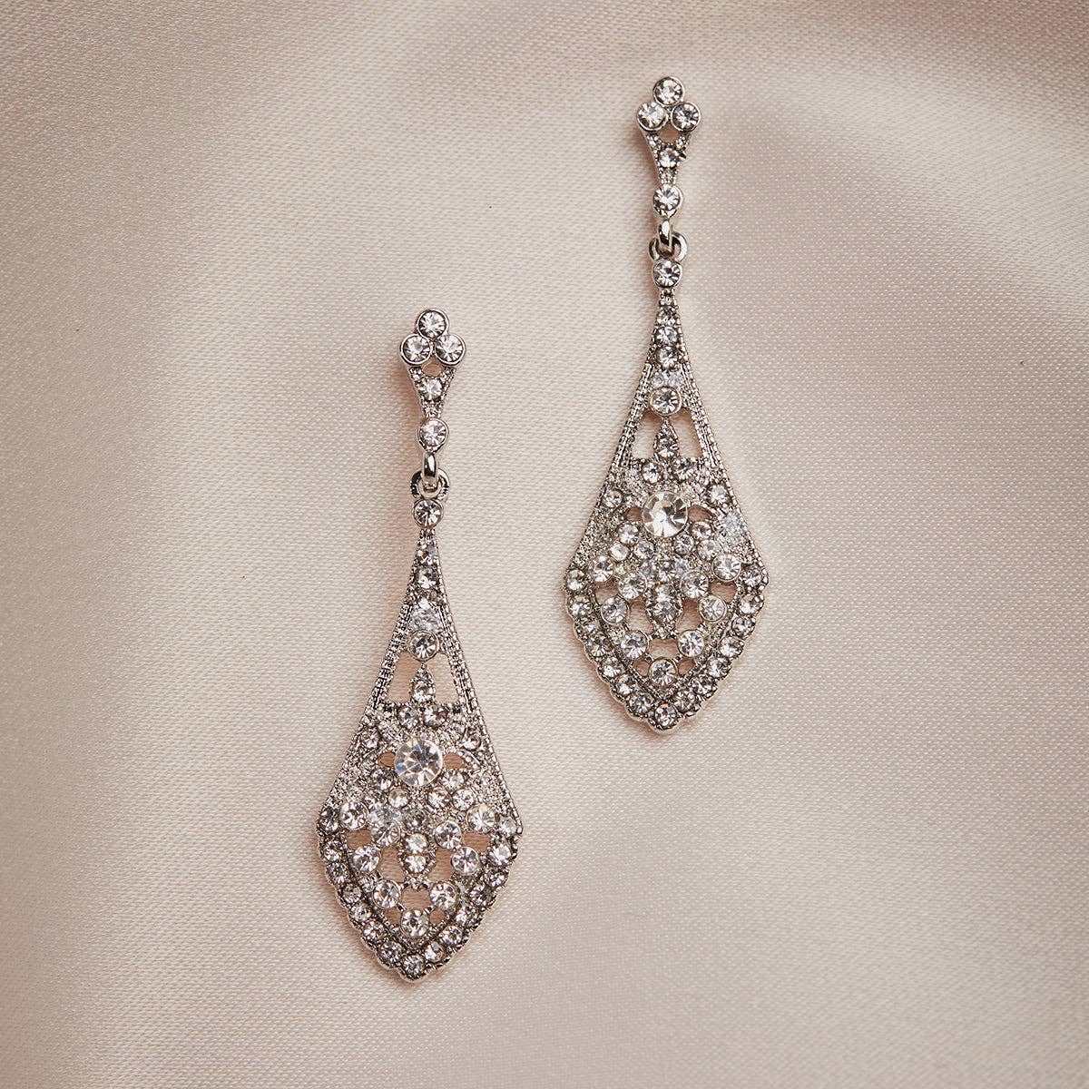 Lovett & Co - New deco long drop earring