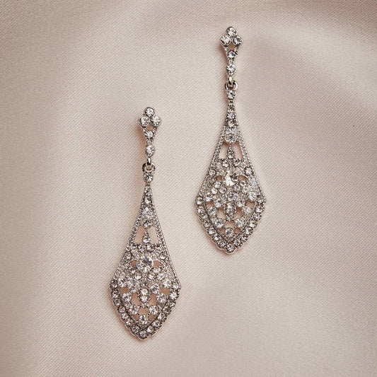 Lovett & Co - New deco long drop earring