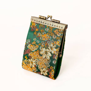 Cathayana - Brocade Small Floral Pattern Card Holder with RFID