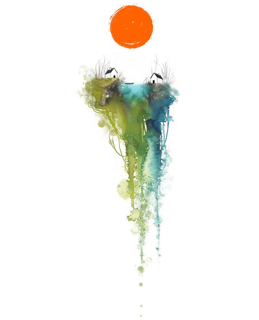 Melissa Moss Art - Neighborly - Greeting Card