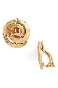 KARINE SULTAN - Swirl clip on earring: Gold