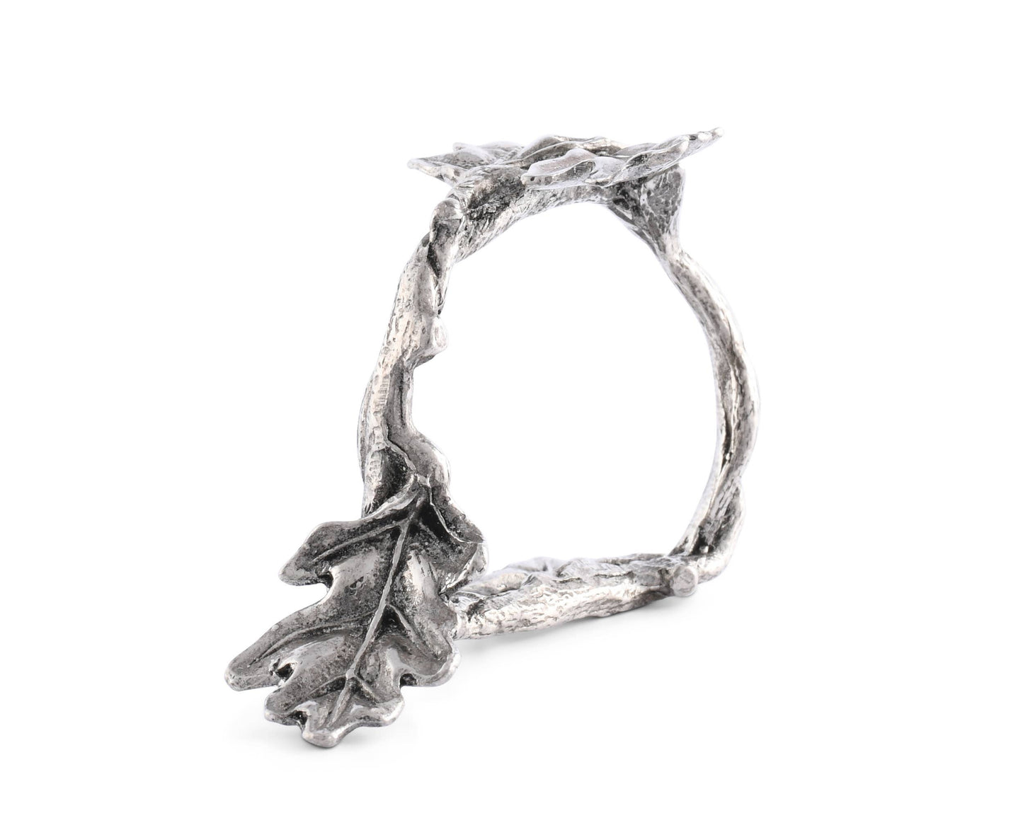 Vagabond House - Pewter Oak Branch Napkin Ring