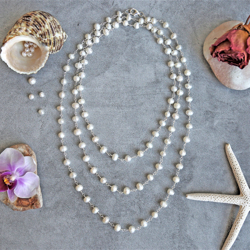 IST Jewelry - Cultured Fresh Water Pearl Chain