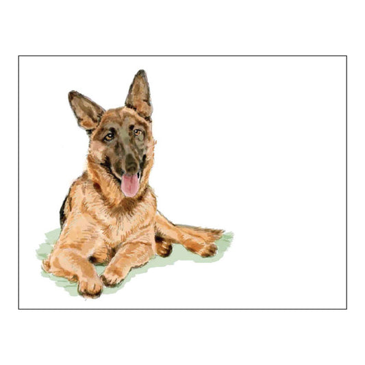 Donovan Designs - GERMAN SHEPHERD FOLDOVER NOTE CARDS