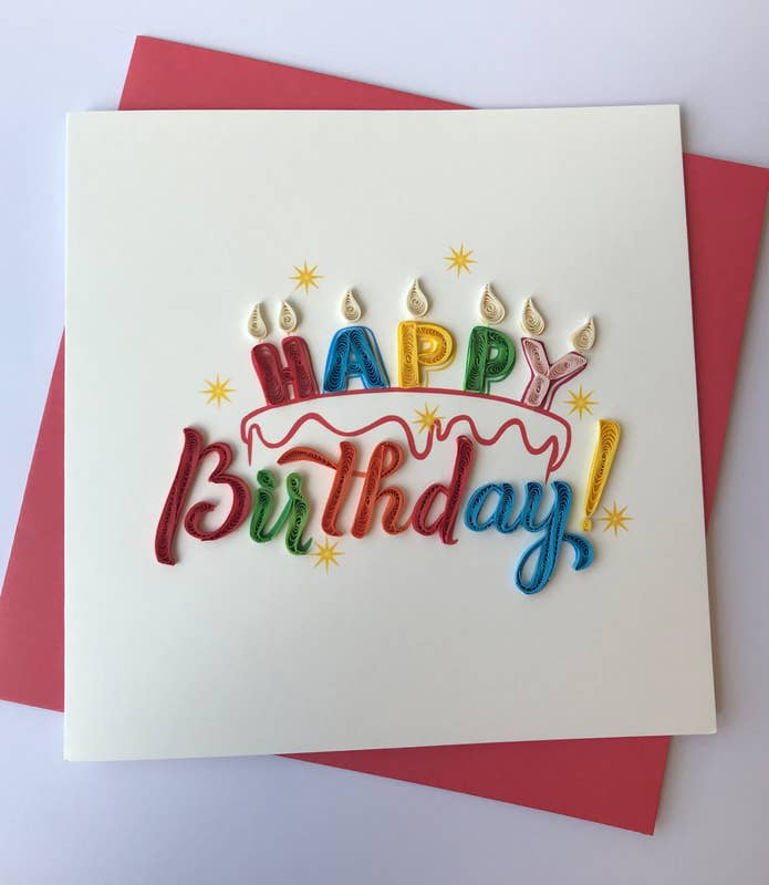 Poppin Cards and Gifts - Happy Birthday Cake