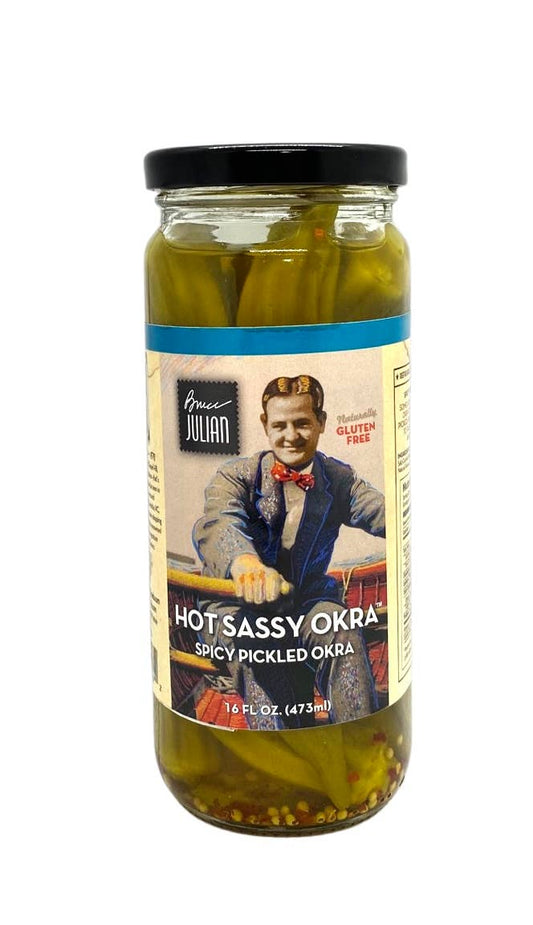 Bruce Julian Heritage Foods - Sassy Okra™  Hot - 16 oz Jar