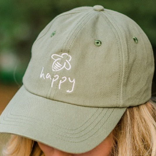 Bee Attitudes - Bee Happy Baseball Cap