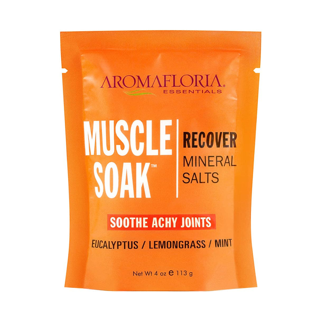 Aromafloria Essentials - Muscle Soak Recover Mineral Salt - Travel Size