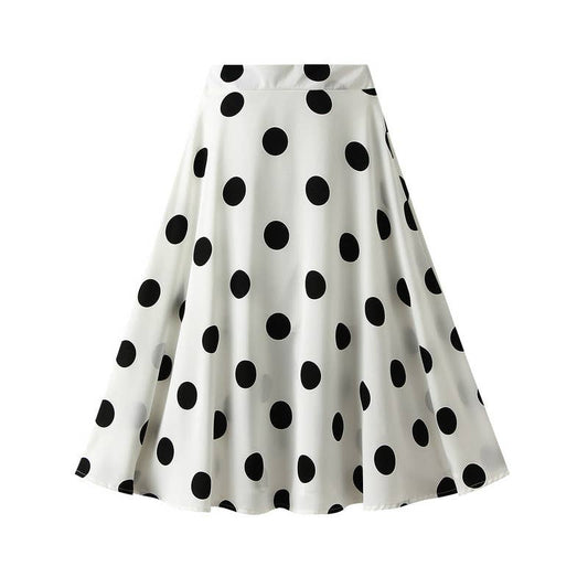 PEACH ACCESSORIES - SDK160 Polka dot skirt in White