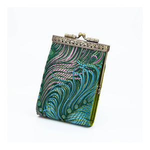 Cathayana - Green and Pink Peacock Card Holder