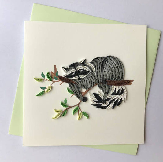 Poppin Cards and Gifts - Raccoon Quilled