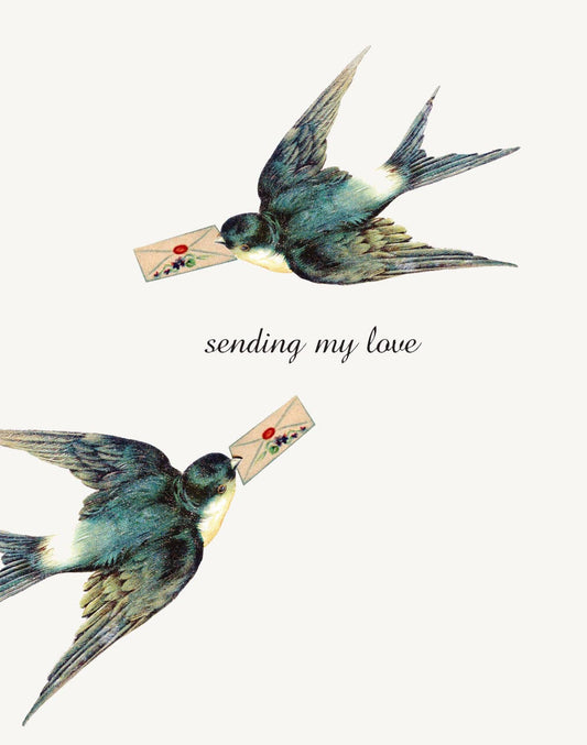 P. Flynn Design / Phun House - Sending My Love • A-2 Greeting Card