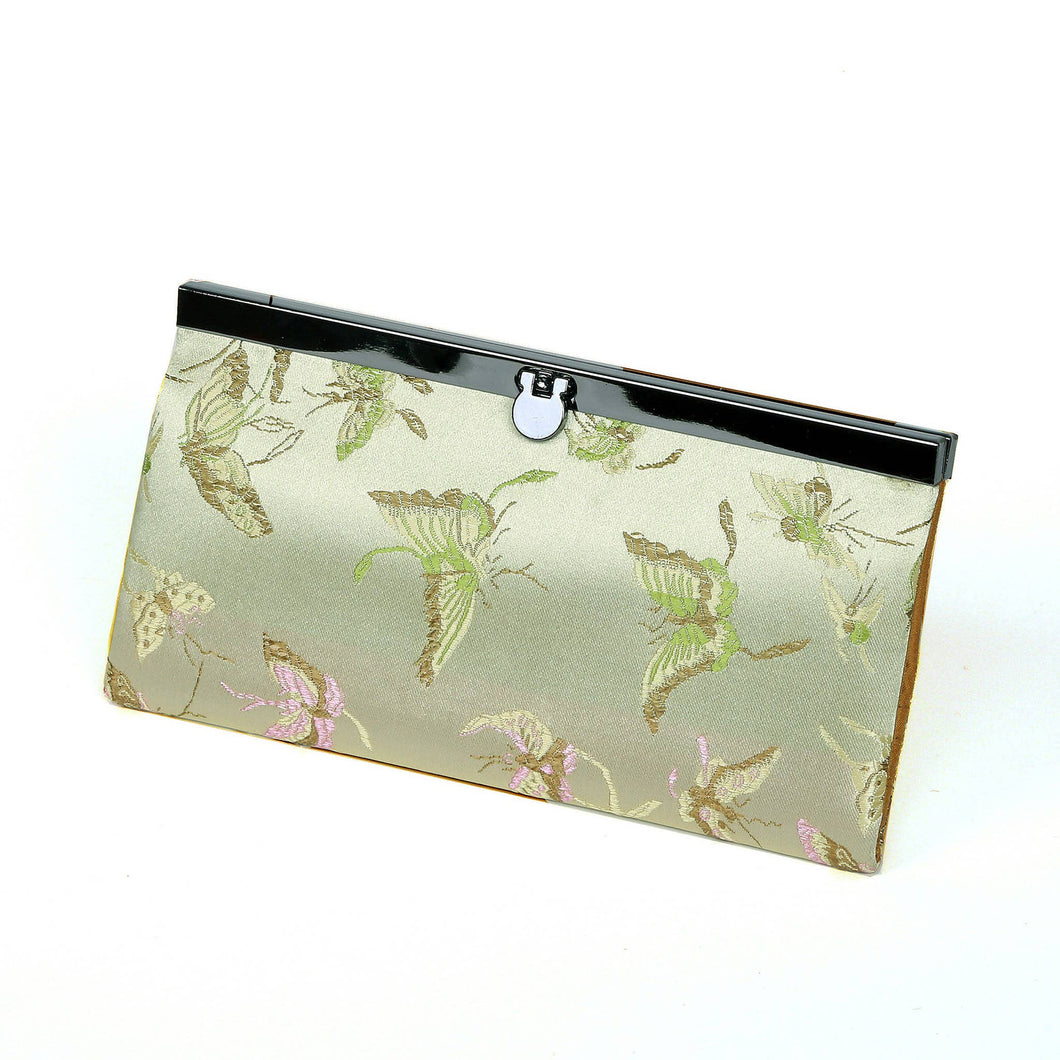Cathayana - Green Butterfly Brocade Women's Wallet