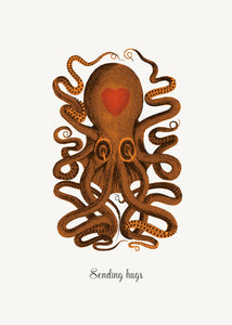 P. Flynn Design / Phun House - Sending Hugs • 5x7 Greeting Card