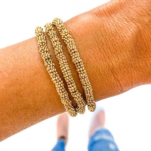 Savvy Bling - Gold Flower Shape Bracelet
