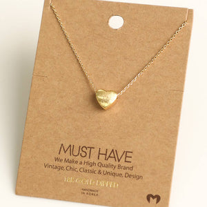 Fame Accessories - Mini Heart Necklace