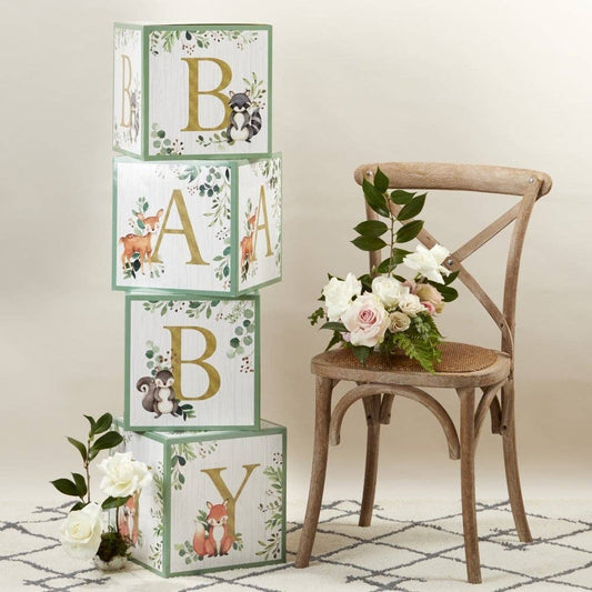 Kate Aspen - Woodland Baby Block Box (Set of 4)