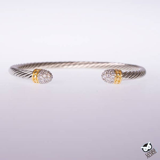 My Best Kept Jewelry - 5mm Crystal Cable Classic Bangle