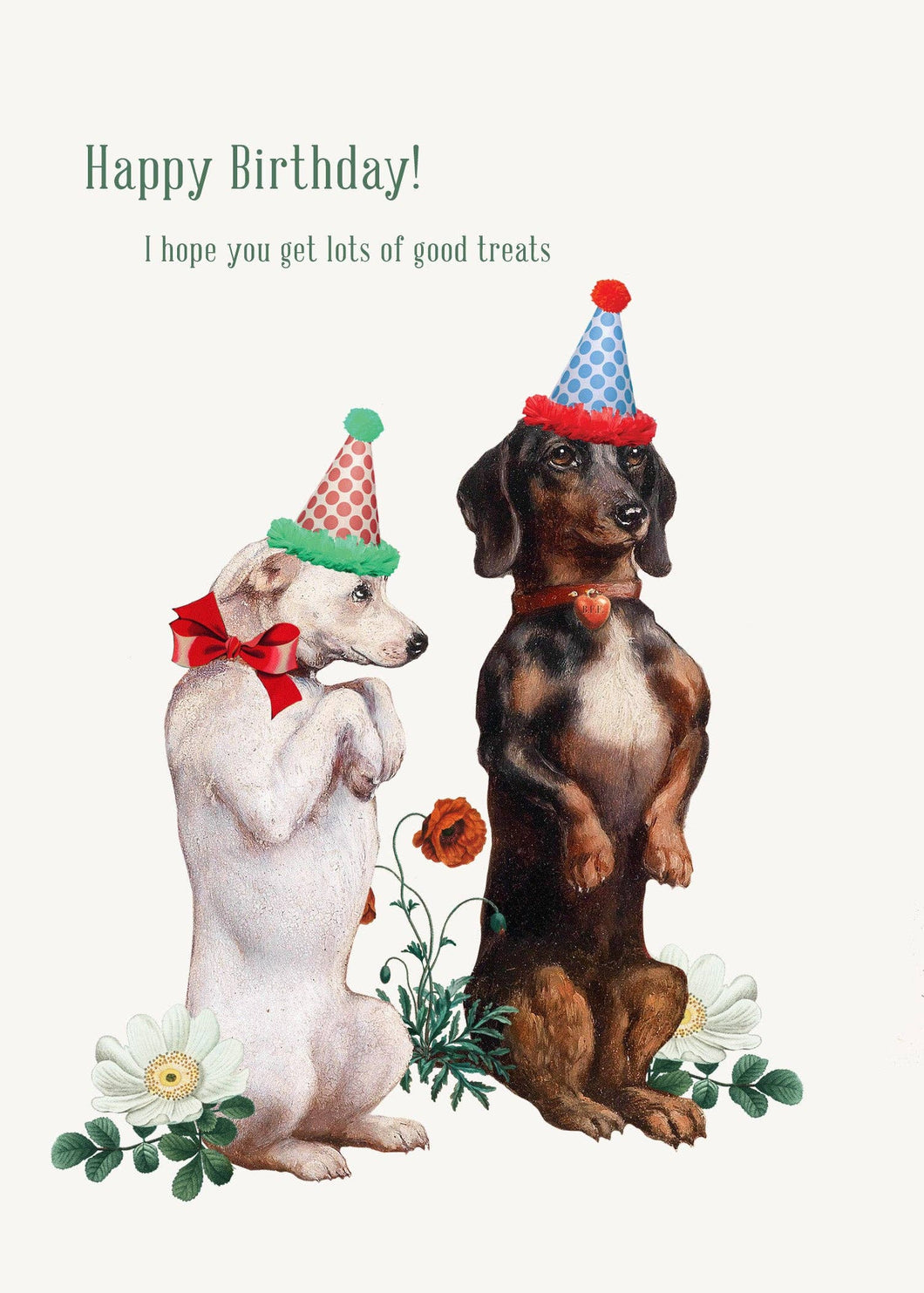 P. Flynn Design / Phun House - Happy Birthday you deserve lots of treats 5x7 greeting card