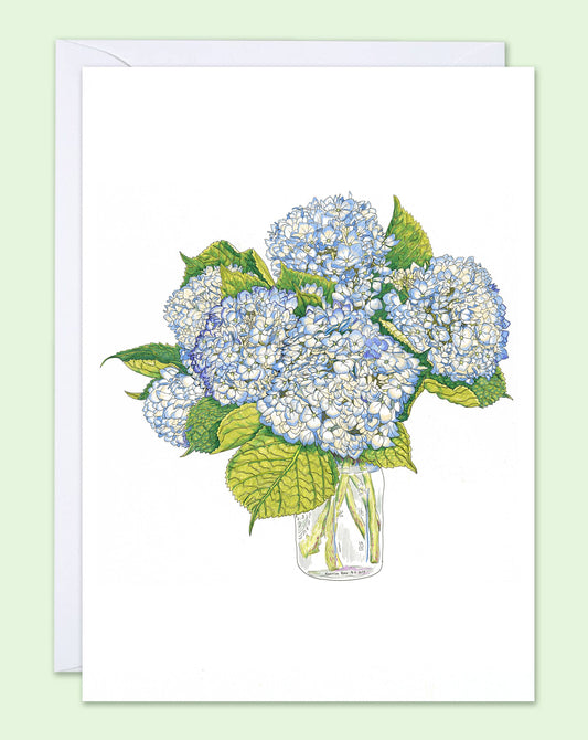 Vivid Cottage - Nantucket Blooms - card