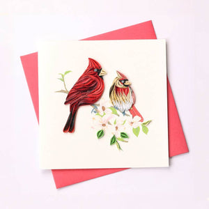 Poppin Cards and Gifts - Female Cardinal Quilled Card