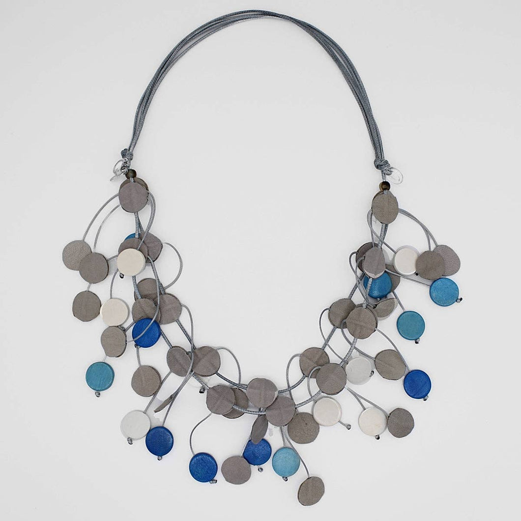 Sylca Designs - Blue Penny Dangle Necklace