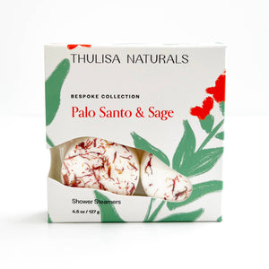 Thulisa Naturals | Bath + Body - Shower Steamers - Palo Santo + Sage (Bespoke Collection)