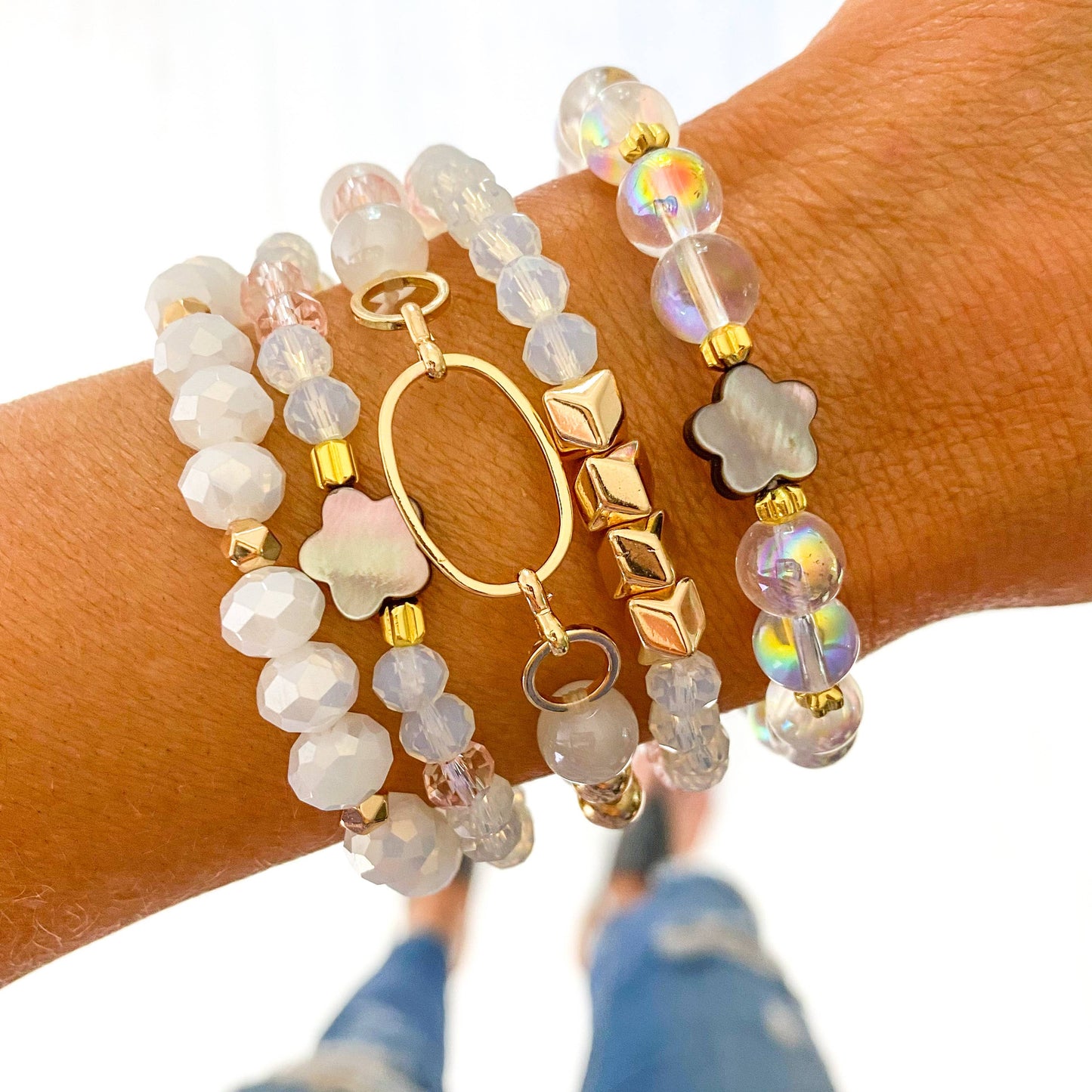 Savvy Bling - Moon Glow Bracelet Stack