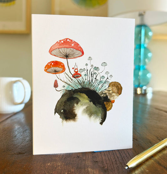 Melissa Moss Art - ruler of the world - Greeting Card