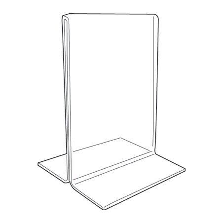 Zakka Canada - Clear Counter Top Sign Frame Two Sided Acrylic Vertical Rack