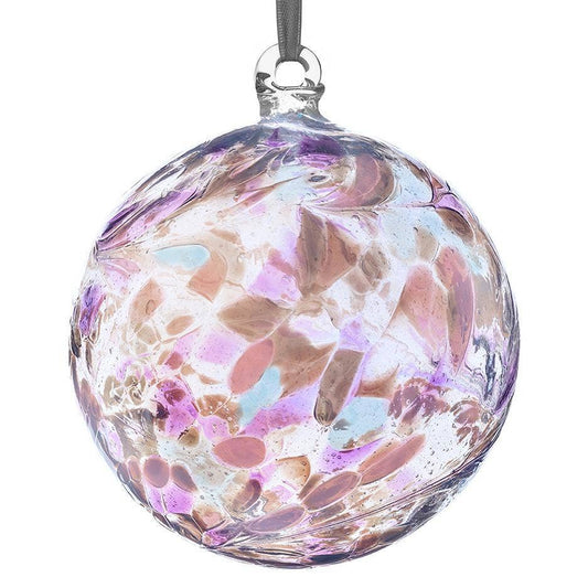 Sienna Glass - 10cm Friendship Ball - Pearl