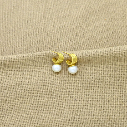 Schmuckoo Berlin - Pearl Vintage Earrings Gold