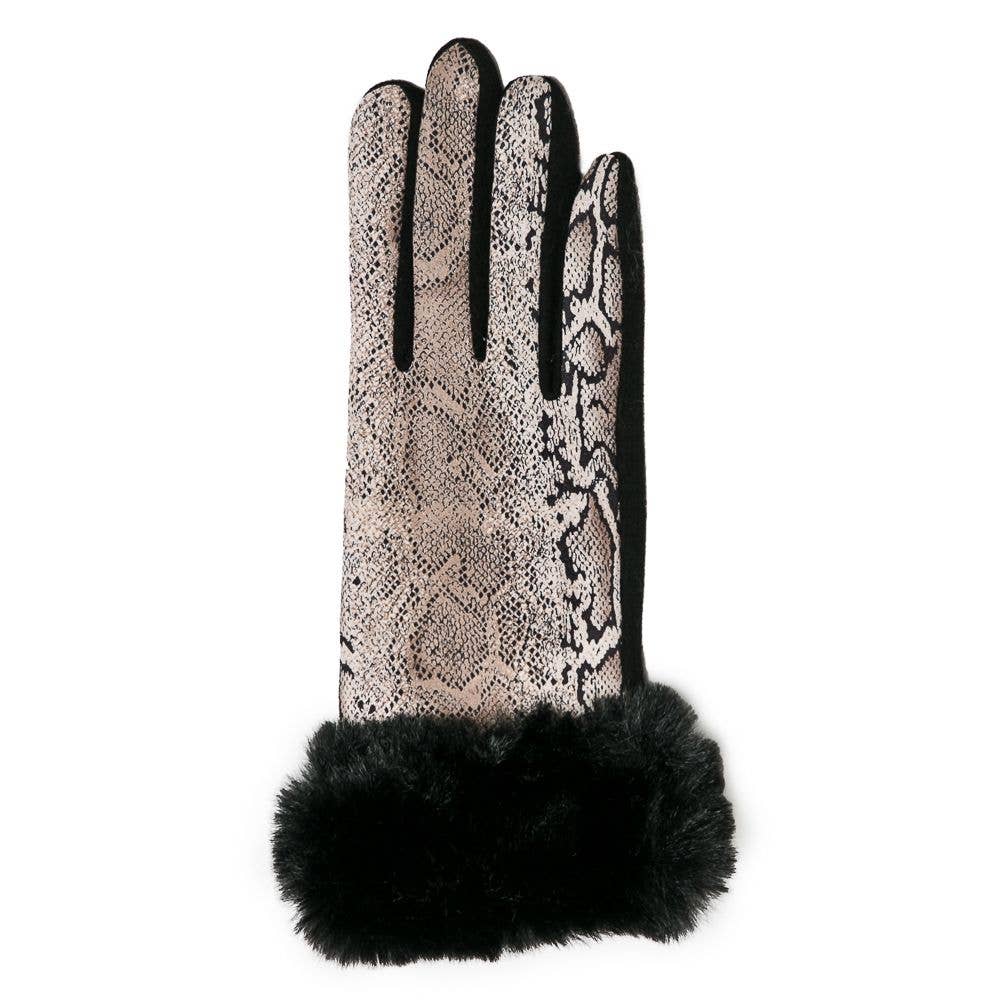 Top It Off - Snake Glove; Gray-Fall 2022