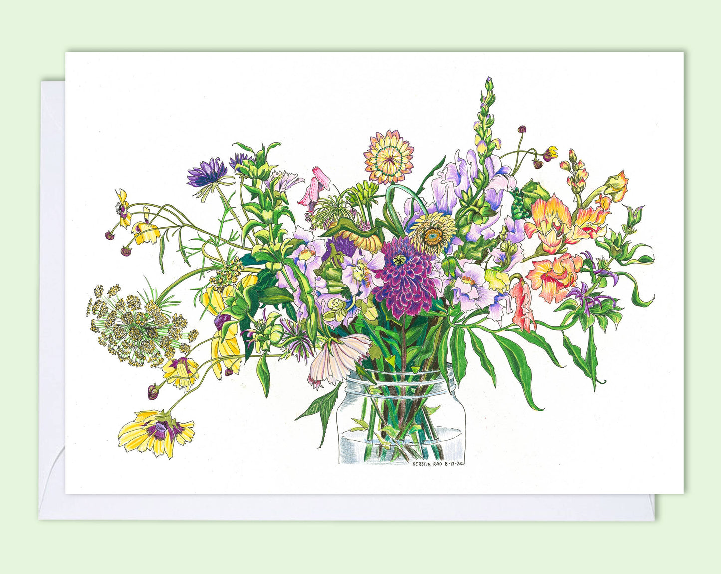 Vivid Cottage - August Abundance - card