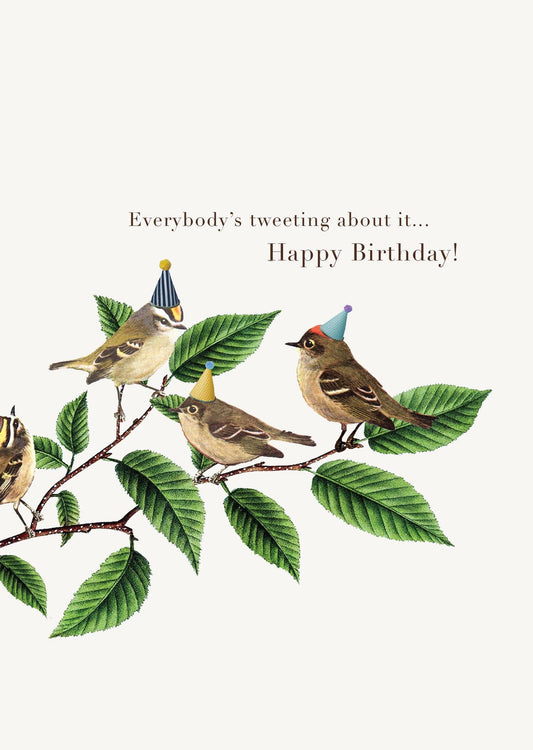 P. Flynn Design / Phun House - Everybody's Tweeting • 5x7 Greeting Card