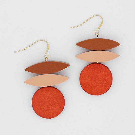 Sylca Designs - Isabel Shades of Orange Earrings