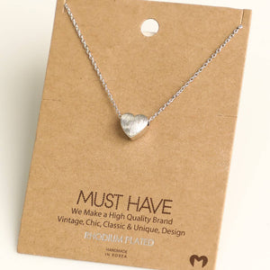 Fame Accessories - Mini Heart Necklace
