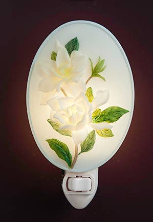 Ibis and Orchid Design Magnolia Branch Night Light