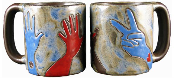 Galleyware - Mara Stoneware Peace Sign Mug