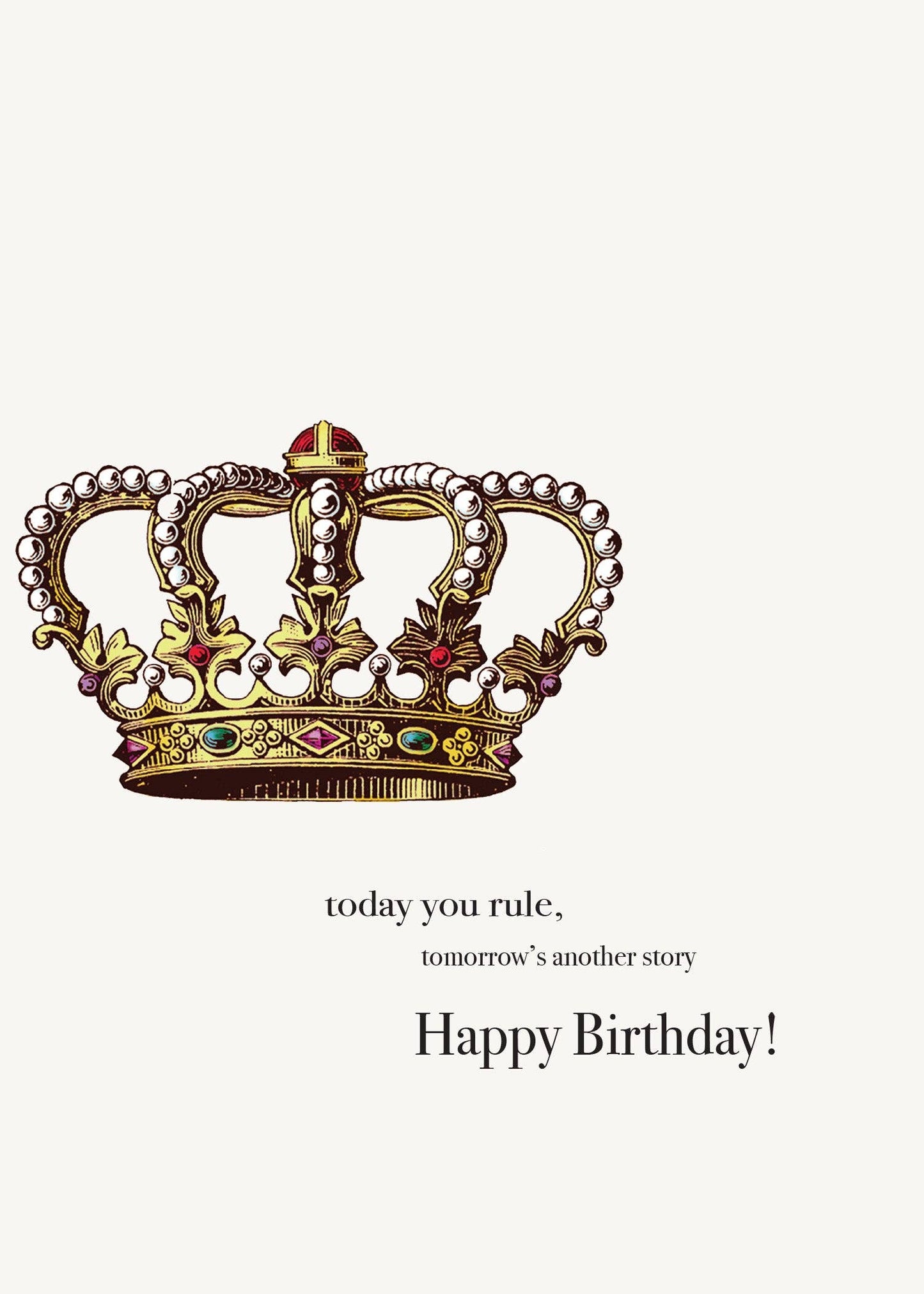 P. Flynn Design / Phun House - Today You Rule • 5x7 Greeting Card