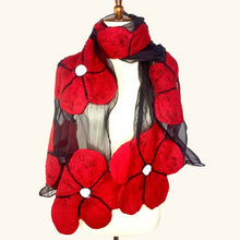 Load image into Gallery viewer, Winter Flower Scarf