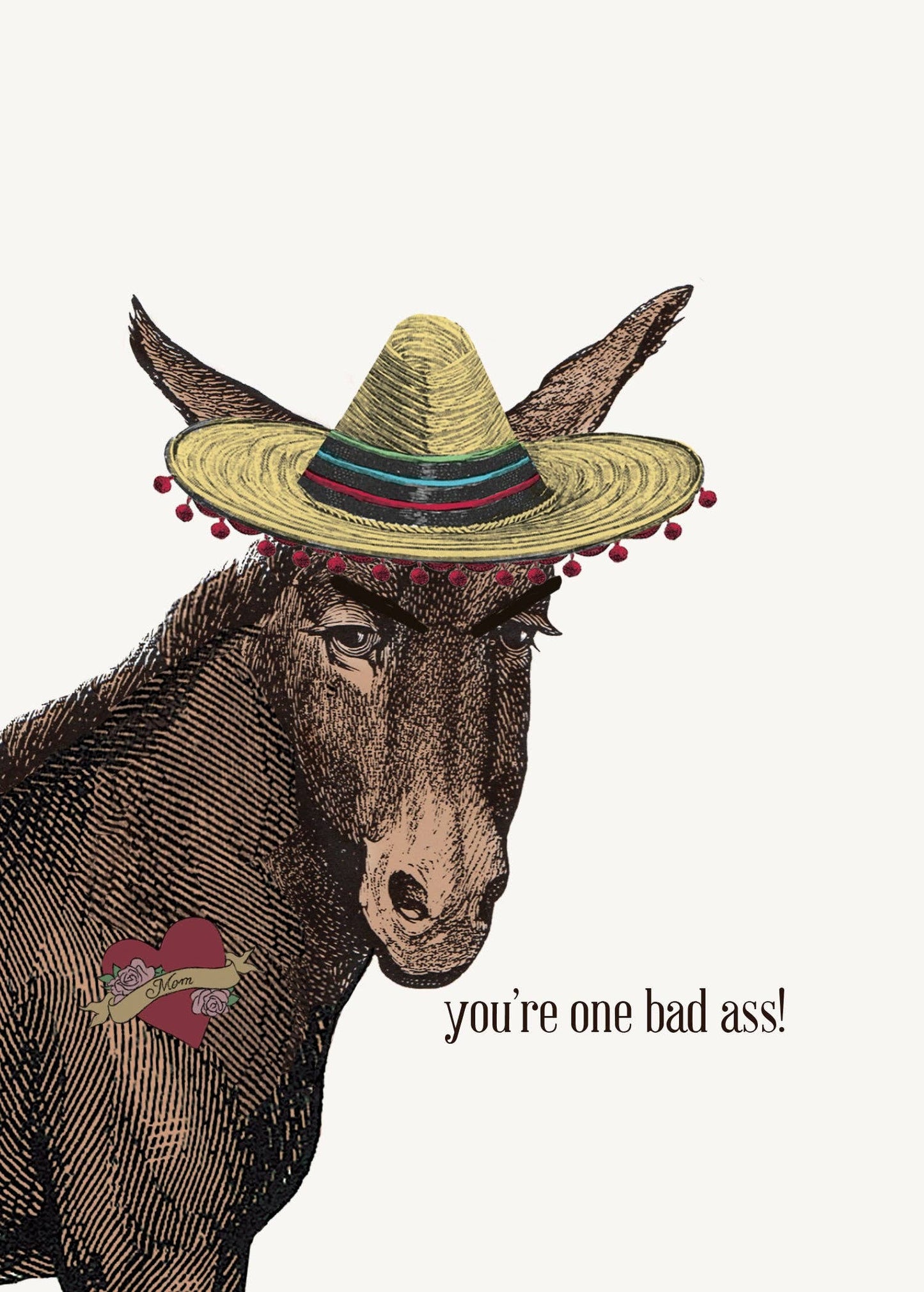 P. Flynn Design / Phun House - You're One Bad Ass! • 5x7 Greeting Card