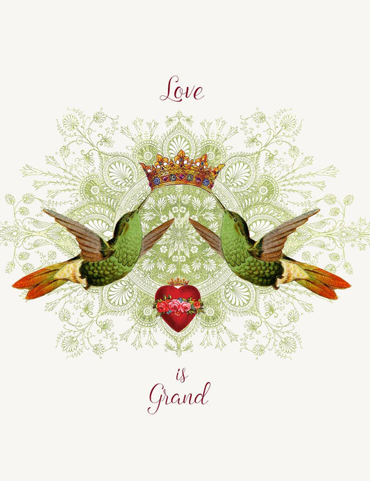 P. Flynn Design / Phun House - Love is Grand • A-2 Greeting Card