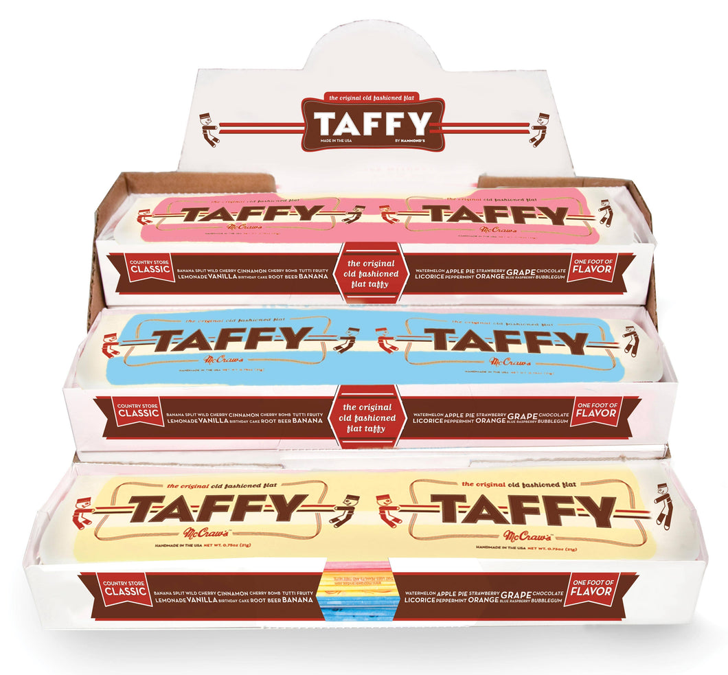 Hammond's Candies - Taffy Asst Flavors 144pcs .75oz
