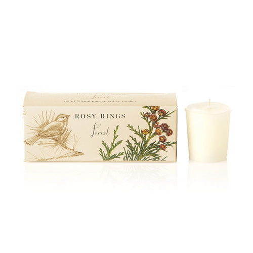 Rosy Rings Forest Votive Candle (Box of 3)