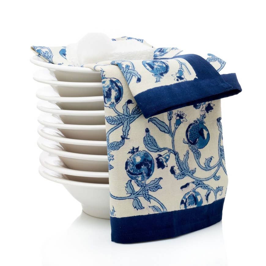Granada Blue Tea Towel