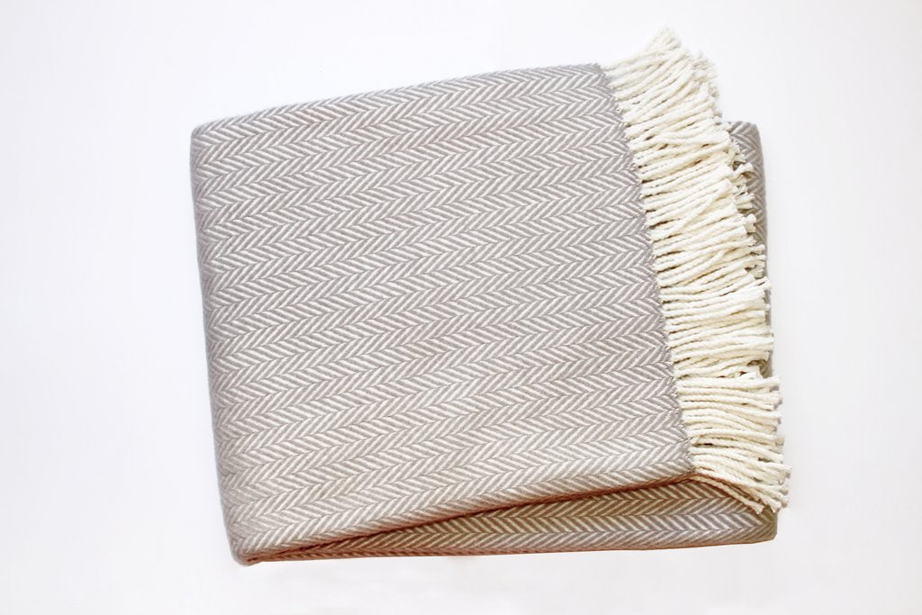 Herringbone Plush Throw